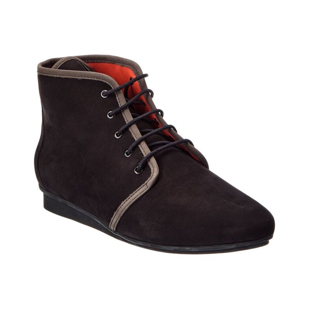 Arche Niness Leather Bootie, Black